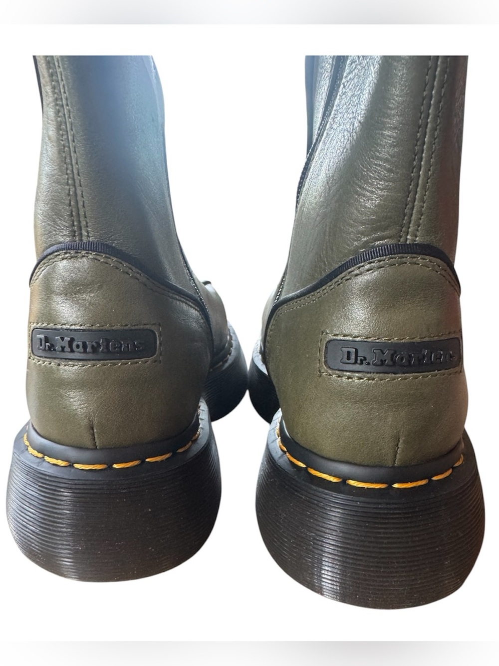 Dr Martens Buzz Hi Boot Olive Green Platform with Zip. NWT size US 7 EU38 - Picture 5 of 11